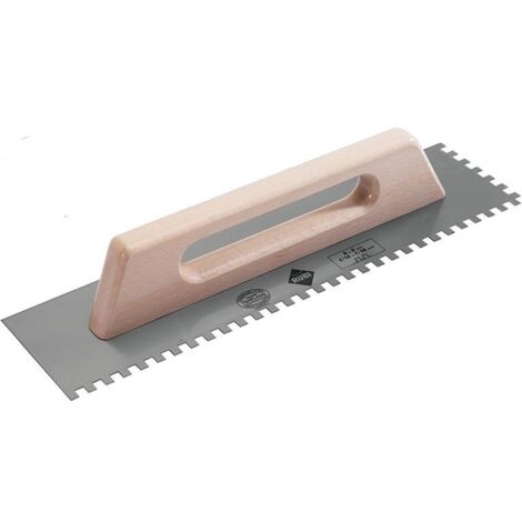 Rubi 75962 Notched Steel Trowel Wooden Handle 19in RUB75962 (1/3)