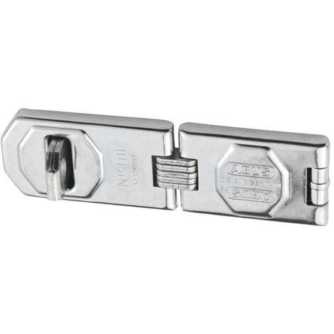 Heavy-Duty Galvanized Locking Bolt with Reinforced Strike Plate, 155mm Length x 45mm Width, Suitable for Doors and Gates – ABUS ABU110155S (1/3)