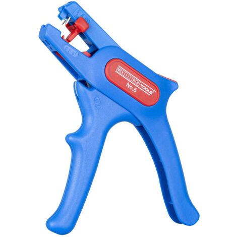 WEICON Adjustable Wire Stripper No. 5 with Side Cutter – 0.2 to 6.0 mm² (24-10 AWG) for Precise Wire Stripping and Cutting, Made in Germany