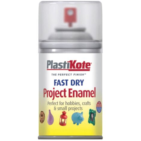 Plasti-Kote PKT119S Fast Dry Clear Enamel Aerosol Spray, 100ml