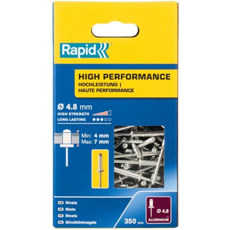 Rapid High-Performance Rivets 4.8 x 10mm (Box of 350) - Model RPD5001435