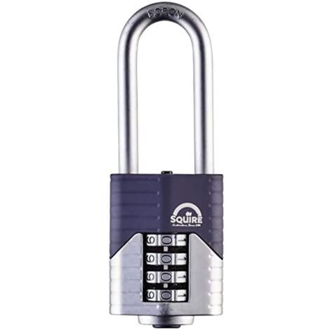 Squire Vulcan Combi 60/2.5 Long Boron Shackle Combination Padlock – 60mm HSQVC60LS (1/3)
