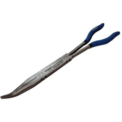 Faithfull CT04-002A Long Reach Bent Nose Pliers 335mm (13in) FAIPLLN335B (1/3)