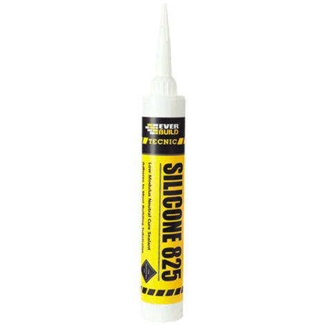 Everbuild Sika Tecnic Silicone 825 Sealant – Mid Grey, 380ml