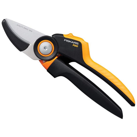 FP – Fiskars X-Series PowerGear pruning shears – Heavy-duty anvil blade for dry branches up to 24mm – Ergonomic FiberComp™ handles with SoftGrip™ (1/3)
