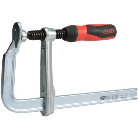 Bessey G20Z-2K All-Steel Screw Clamp, 200 mm Capacity, 100 mm Throat Depth (1/2)
