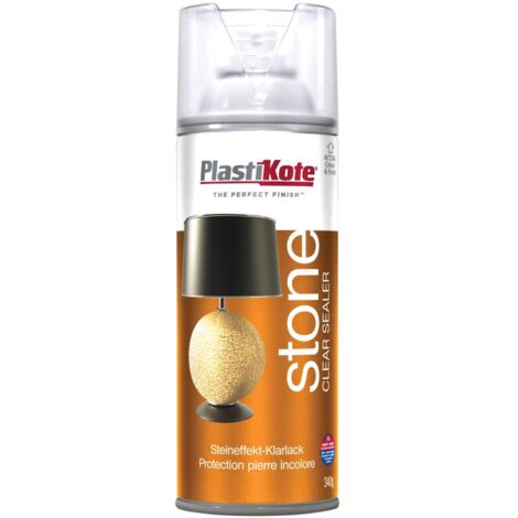 PlastiKote Stone Touch Spray Clear Sealer 400ml - Durable Protective Coating