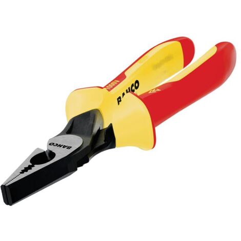 Bahco 200mm Insulated Universal Pliers (Alicate Universal 1000V) with Plastic Handle, Model 2628 S-200