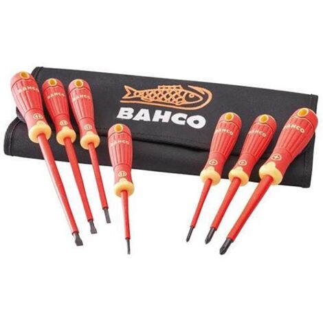Bahco 7 Piece VDE Screwdriver Set in Wallet (1/2)