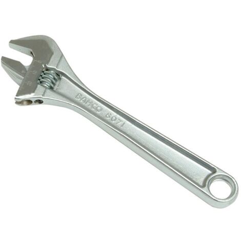 Bahco 8069 C Adjustable Wrench with 13mm Opening, Central Nut, Chrome Finish, Metric Size