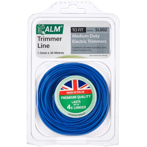 ALM Medium-Duty Trimmer Line 1.5mm x 30m – Compatible with All Trimmer Models and Manufacturers, Blue