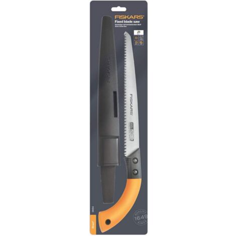 Fiskars SW84 Professional Fixed-Blade Pruning Saw with 33 cm Stainless Steel Blade and Plastic Sheath