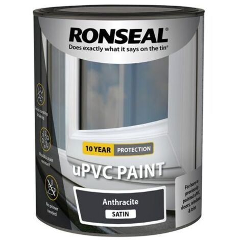 Ronseal uPVC Paint Anthracite Satin 750ml RSLUPVCAS750