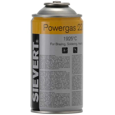 Powergas 2203 175g 300ml Threaded Cartridge – High-Temperature 1925°C for SIEVERT Equipment