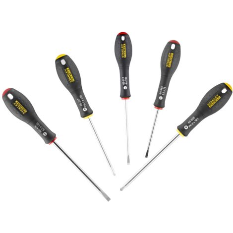 Stanley FatMax 5-Piece Screwdriver Set (Slotted and Phillips) - Durable Professional Tools