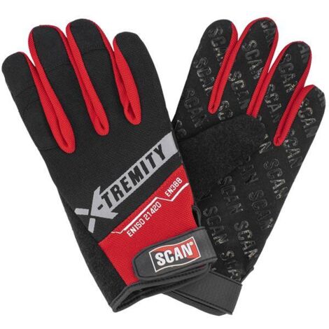 Lightweight Scan Grip Work Gloves with Phone Swipe Finger – Large Size (Size 9) – SCAGLOTOUCH Touchscreen Compatible Safety Gloves (1/3)