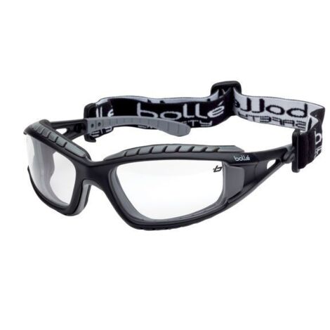 Bolle TRACKER II Clear Protective Safety Glasses with Anti-Fog, Scratch-Resistant Polycarbonate Lenses, UV 400 Protection (Price per Pair)