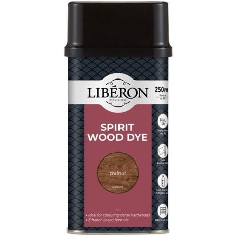 Liberon 126785 Spirit Wood Dye Walnut 250ml LIBWDSW250N (1/2)