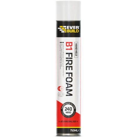 Everbuild Firefoam B1 Handheld Fire-Resistant Foam Aerosol – 750ml (1/2)