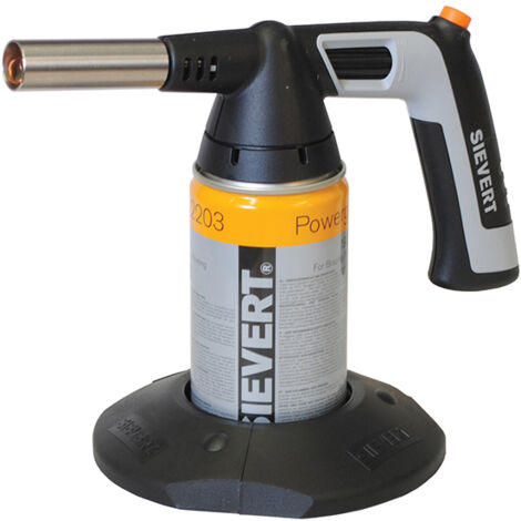 Portable Handyjet Soldering and Welding Torch with Piezo Ignition, Includes EU Burner and Replacement Cartridge by SIEVERT