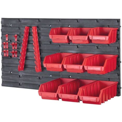 Faithfull Shed Workshop Wall Tool Storage Bin Pegs Set FAIPAN12KIT XMS19WFKIT12 (1/5)