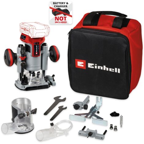 Einhell – Cordless brushless router 18V – Brushless motor for clean cuts – Variable speed control – Precise twin-tube guide – For soft and hard wood (1/5)