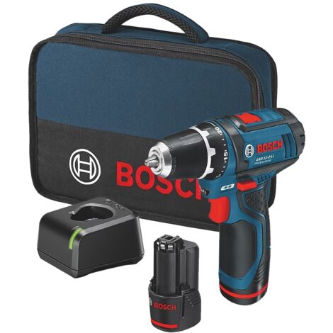 Bosch GSB 12V-15 12v Combi Hammer Drill 2 Speed GSB12V-15 - 2 x 2ah Batteries