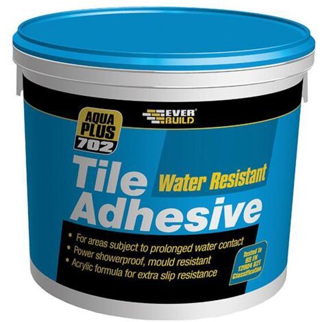 Everbuild Sika 702 Water Resistant Tile Adhesive 7.5kg/5 litre EVBRES05 (1/3)
