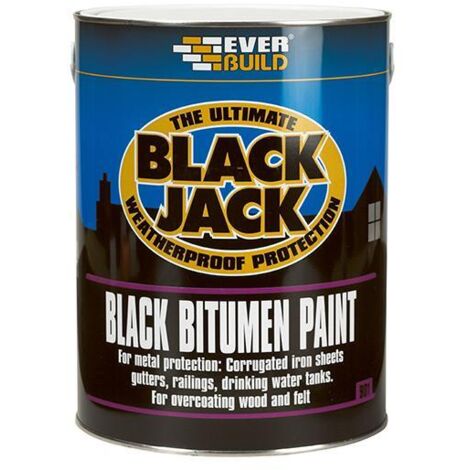 Everbuild 90105 Black Jack 901 Black Bitumen Paint 5 litre EVB90105 (1/3)