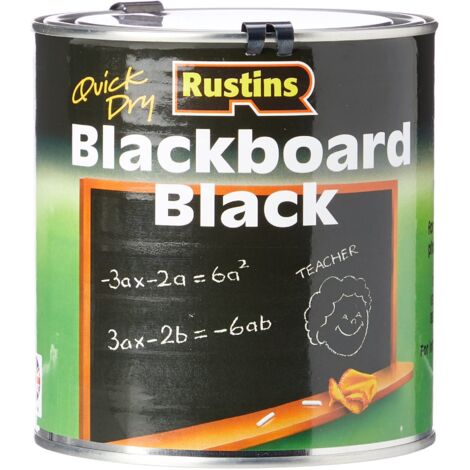Rustins BLAB1000 Quick Dry Blackboard Black 1 litre RUSQDBB1L
