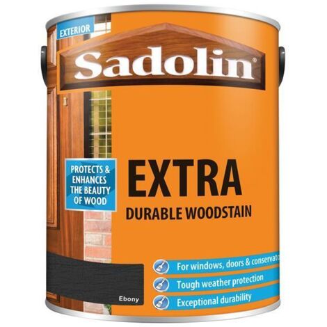 Sadolin Extra Durable Woodstain Ebony 5 litre SAD5012999