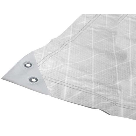 Faithfull 120GSM0604W Tough-Tarp Tarpaulin White 6 x 4m FAITARPTT64W