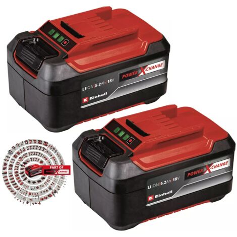 Einhell Power X-Change Battery Twin Pack 18V 5.2Ah Li-ion