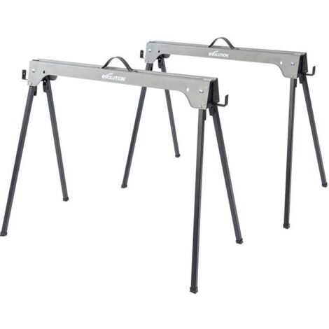 Evolution Power Tools Metal Folding Sawhorse Stand (Twin Pack) EVLTRESTLES