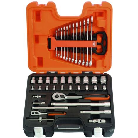 Bahco S410 41-Piece Metric Socket and Spanner Set 1/4in & 1/2in Drive