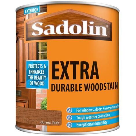 Sadolin 5028551 Extra Durable Woodstain Burma Teak 1 litre SAD5028551