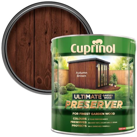 Cuprinol Ultimate Garden Wood Preserver Autumn Brown 4L