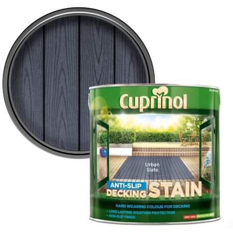 Cuprinol 5122407 Anti-Slip Decking Stain Urban Slate 2.5 litre CUPUTDSUS25L
