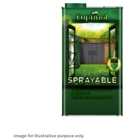 Cuprinol 5355975 One Coat Sprayable Fence Treatment Silver Copse 5 litre CUPNSFTSC5L
