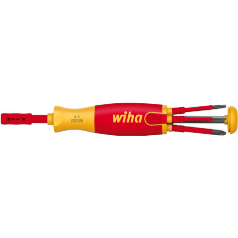 Wiha Screwdriver with bit magazine LiftUp electric TORX® with 6 slimBits (41158)