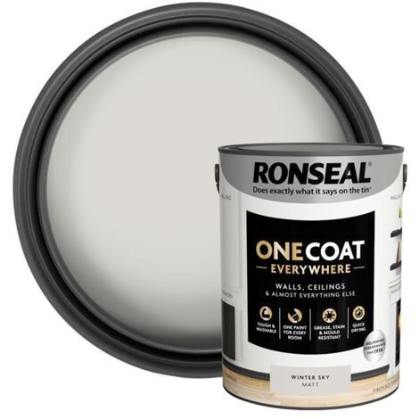 Ronseal One Coat Everywhere Interior Winter Sky Matt 5 litre RSLOCEWSM5L