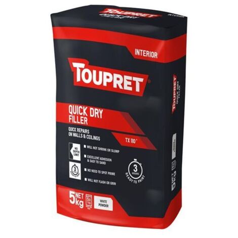 Toupret TTREB9051GB Quick Dry Filler 5kg TOUTTREB9051