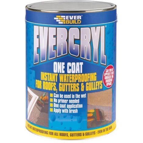 Everbuild Sika EVERCRYL® One Coat White 5kg (1/3)