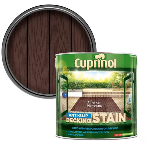 Cuprinol Anti-Slip Decking Stain American Mahogany 2.5 litre