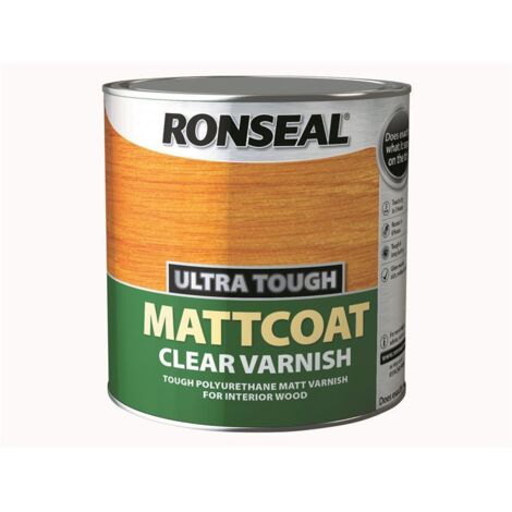 Ronseal Ultra Tough Mattcoat Internal Clear Varnish 2.5 litre (1/3)