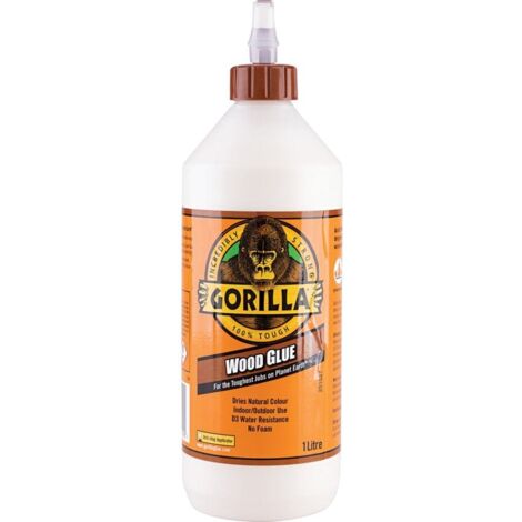 Gorilla Glue PVA Wood Glue 1 Litre - Water-Based Solvent-Free Wood Adhesive