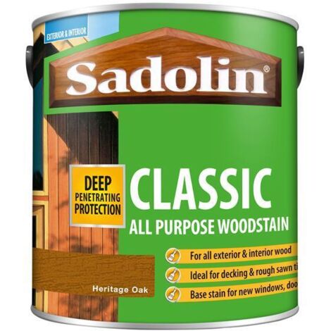 Sadolin 5090980 Classic Wood Protection Heritage Oak 2.5 litre SAD5090980