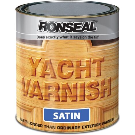 Ronseal 34909 Exterior Yacht Varnish Satin 2.5 litre RSLYVS25L