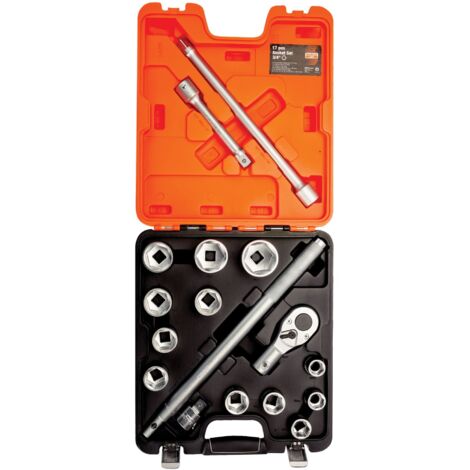 Bahco SLX17 3/4in Drive Socket Set, 17 Piece