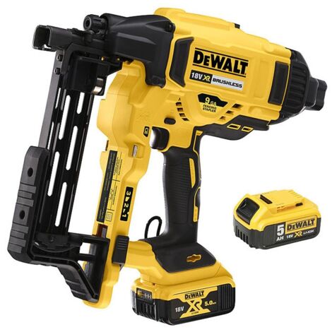 DEWALT DCFS950P2 Brushless XR Fencing Stapler 18V 2 x 5.0Ah Li-ion DEWDCFS950P2